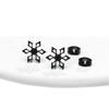 Nuevos pendientes de copo de nieve de acero inoxidable de invierno, mini pendientes sencillos de lujo ligeros de nicho, accesorios transfronterizos al por mayor