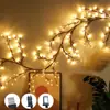 Amazon Cross Border Luz de Galho de Rattan LED Festival de Luzes Casamento Rattan Selo Decorativo de Luz Luz de Galho de Natal Luz de Árvore
