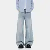 Calças Jeans Estampadas com Estrelas Estilo Americano para Homens e Mulheres, Calças Longas Flare Patchwork Retrô de Primavera, Calças de Comprimento Total Cleanfit de Rua