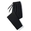 Pantalones casuales de pierna recta con doble cremallera, cálidos para otoño e invierno, de importación, joggers deportivos con forro polar, corte holgado, talla grande, pantalones largos engrosados