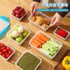 Tapa de Silicona Crisper Caja Transparente Sellada Grado Alimenticio para Hogar Cocina Refrigerador Caja de Almacenamiento Tapa Suave Portátil Caja para Fruta