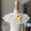 Babeo Lindo de Gato con Popote Perro Mascota Babero de Flor Bebé Muppet Ropa de Gato Decoración Accesorios Accesorios