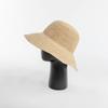Sombrero de paja plegable de ala grande para mujer, sombrero de paja de rafia fina de ganchillo, para exteriores, playa, protector solar, moda de primavera y verano