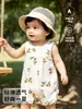 Mameluco de verano para bebé, enterizo fino sin mangas para bebés, ropa transpirable para recién nacidos, ropa de verano