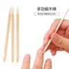 Palito de Laranja para Manicure Palitos de Manicure 100 Peças Empurrador de Cutícula Palito de Laranja Multifuncional para Manicure Palito para Nail Art com Ponta de Laranja Palito de Madeira