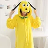 Pijama Enterizo de Franela con Personaje Stitch Azul y Rosa, Animales de Dibujos Animados, para Otoño e Invierno, Se Puede Usar Afuera, Ropa de Casa, Estilo Pareja