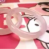 Pulsera de Barra Redonda de Cristal Rosa de Flor de Melocotonero de Hielo Natural Imitación de Jade para Mujer Mismo Pulsera de Jade para Mejor Amiga Accesorios de la Dinastía Han
