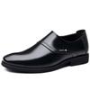 Sapatos de couro masculinos na moda estilo coreano Sapatos sociais de negócios Sapatos casuais respiráveis Sola macia Slip-on Sapatos preguiçosos Sapatos de trabalho