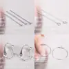 Componentes Hechos a Mano para Pendientes y Accesorios para el Cabello: Ganchos para Orejas, Clips para Orejas, Bases de Flor, Cadenas, Broches de Langosta, Pines en Forma de 9 y T Kit de Materiales