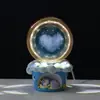 Doraemon Hombre Gordo Azul Luz de Noche Bola de Cristal Brillante Adorno Galaxia Sol Meteoro Lámpara de Mesa Creativa Regalo de Cumpleaños