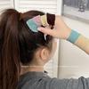 Cuerda para el pelo de jacquard gruesa y ancha para mujer 2025 Nueva banda para el pelo con sensación de piel, alta elasticidad, duradera, para verano