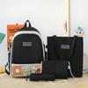 Mochila escolar bolsa de ombro feminina conjunto de quatro peças 2024 nova alta qualidade mochila escolar para meninas do ensino médio atacado