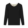 Ropa interior térmica sin rastro para hombre, forro polar grueso para la parte superior del cuerpo, resistente al frío, de una sola pieza, de manga larga, de lana base, para otoño e invierno, ropa de otoño para hombre