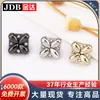 Botões para Camisa de Diamante Quadrado Pontilhado Costurados à Mão Pequeno Casaco Perfumado Roupas Jaqueta Corta-vento Suéter Tricô Botões de Metal