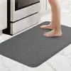 Juego de Dos Piezas de Alfombrilla para Piso de Cocina, PVC Engrosado Impermeable, Resistente al Aceite, Alfombrilla Antifatiga para Pies, Alfombra Antideslizante con Pendiente, Lavable