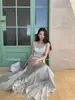 Vestido de Alça Patchwork de Renda Elegante Ls Guangzhou Shisanxing 2026 Estilo Novo Primavera 23192 #