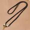 Corda Trançada à Mão de Espessura Grossa, Estilo Fixo Sem Nó, para Pingentes de Jade, Âmbar, Ouro e Pedras Preciosas, Cordão para Colar
