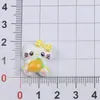 Accesorios de resina DIY de dibujos animados, lindos chalecos, adornos de gato KT, pasadores de pelo hechos a mano, llaveros, materiales de decoración para fundas de teléfono