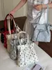 Shuai Mi Home Estilo Coreano Ins Lunares para Mujer 2026 Nuevo Nicho Cordón Moda para Viajar Bolso Tote de Hombro Único Bolso de Mano