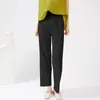 Pantalones Rectos de Pierna Plisados de Alta Calidad para Mujer Verano Nueva Llegada Cintura Escalonada Pantalones Casuales Sueltos Versátiles Pantalones de Pierna Estrecha o Ancha para Mujer