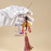 Llavero Colgante Creativo Tallado Natural de Sándalo con Cabeza de Dragón, Decoración para Bolso, Artesanías de Madera, Pequeño Regalo para Amigos