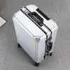 Maleta Nueva 2023 Estudiante Marco de Aluminio Maleta de Ruedas Rueda Universal Cremallera con Contraseña para Hombres y Mujeres Equipaje Resistente Estuche de Basura
