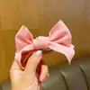 Presilha de Cabelo Laço 3D Colorido Doce Princesa Tendência Versátil Presilha Superior para Rabo de Cavalo Grampo de Cabelo de Tecido