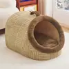 Cama de Invierno para Perros Transfronteriza, Cerrada y Segura, Adecuada para Perros Pequeños Como Bichón, una Casa para Dormir para Todas las Estaciones, Suministros para Mascotas