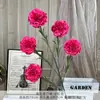 Flores Artificiales Serie Rojo Rosa para Decoración de Salón de Bodas, Habitación de Boda, Arreglo de Piso de Hotel, Arreglos de Flores de Hortensia Artificial