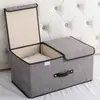 Caja de Almacenamiento Plegable de Escritorio, Caja de Almacenamiento y Organización de Ropa, Bolsa de Almacenamiento de Tela No Tejida, Caja de Almacenamiento a Prueba de Polvo, Uso en Múltiples Escenarios