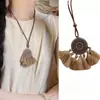 Collar Retro de Estrella de Mar para Chica Hot Cadena Larga para Suéter Estilo Vacacional Collar Plateado Escarchado Estilo Marino Colgante de Estrella