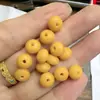 Cuentas de barril de cera de abeja de segunda generación, cuentas sueltas de color amarillo pollo, pulsera de cuentas de Buda, cuentas superiores de ámbar, accesorios para pulseras hechas a mano DIY, venta al por mayor