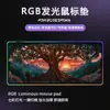 Tapete de Mesa para Estudante com Gráficos Vetoriais Mais Vendidos no Exterior, Fornecimento Direto da Fábrica, Mouse Pad Grande Luminoso RGB para Jogos, Suporta Personalização