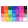 Caixa Popular de Conjunto de Miçangas de Vidro de Cor Sólida Série Azul Verde Vermelho Laranja Roxo 2mm 3mm Acessórios para Pulseira Colar de Joias DIY
