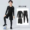 Roupas Apertadas Infantis Conjunto de Roupas para Treinamento Fitness Roupas Esportivas para Meninos Camiseta Base Fitness Secagem Rápida Meninas Alunos do Ensino Fundamental e Médio