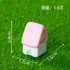 Mini Casa de Desenho Animado Cabana Estilo Pastoral Enfeite DIY Paisagem Micro Cenário Acessórios Decoração de Mesa Pequeno Enfeite