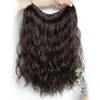 Peluca Para Mujer Cabello Largo Una Pieza Cabello Emulado Forma de V Onda de Agua Cabello Puntas Cabello Puntas Natural Sin Rastro Cabello Esponjoso Cabello Puntas Cabello Puntas