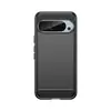 Funda para Teléfono Móvil Google Pixel 9 Funda para Teléfono Móvil Google Pixel 9 Pro de TPU de Fibra de Carbono Cepillado Anticaídas
