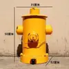 Estilo industrial de hierro retro personalidad creativa hidrante de incendios grande con tapa pie cubo de basura de metal sala de estar exterior barril