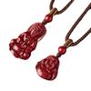 Colgante de cinabrio púrpura dorado natural de alto contenido, hebilla de seguridad, calabaza, Buda Maitreya, Guanyin, gota de agua, zorro, colgante para hombres y mujeres