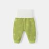 Calças de bebê com forro de lã Outono e inverno Calças quentes para bebês Calças grossas de outono Ollie Fleece Calças de cintura alta para meninos e meninas