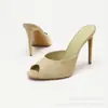 Sandalias de Tacón Alto Peep-Toe de Moda de 10 cm, Tacones Altos de Charol Elegantes y de Lujo Ligero para Mujer, Versátiles para el Uso Diario, Tacones Altos Finos, Transfronterizo