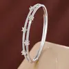 Pulsera Calidoscopio de Lujo y Sofisticada Incrustada con Circonita para Mujer, con Delicado Diseño Floral Hueco de Doble Capa, Exclusivamente para Ventas Transfronterizas