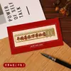 Marcador de texto regla metálica estilo chino clásico de alta gama exquisito inspirador cultural y creativo recuerdo regalo práctico personalización