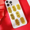 Adesivos de Celular com Folha de Ouro Contendo Ouro Puro 999, Trazem Riqueza e Prosperidade, Adesivos 'Princesa, Por Favor, Enriquecer', Brindes Promocionais para Atrair Clientes