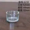 Copo de Vidro Transparente para Vela Copo Vazio Copo de Aromaterapia Tampa de Pinus Romântica com Anel de Vedação Decoração de Casa Suporte de Vela Decorativo