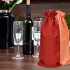 Bolsa de Lino para Embalaje de Botellas de Vino Nuevo Transfronterizo Bolsa de Regalo para Vino Tinto Bolsa de Regalo con Cordón Bolsa de Embalaje de Lino para Vino Tinto