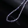 Cuentas Sueltas de Cristal de Bambú de Color Láser Iridiscente Accesorios para Pulseras DIY Colgante para Collar Cuentas de Oración Cuentas Espaciadoras Accesorios