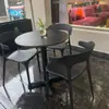 Mesa de Balcón para Exteriores, Mesa Redonda Pequeña de Acero al Carbono Resistente al Sol y la Lluvia para Patio Exterior, Jardín, Tienda de Té con Leche, Uso en Exteriores