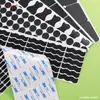 Almohadillas de Silicona Antideslizantes Transparentes Autoadhesivas Amortiguación de Golpes Anticolisión Patas de Silicona Negras Rejilla Redonda Almohadillas Antideslizantes de Silicona